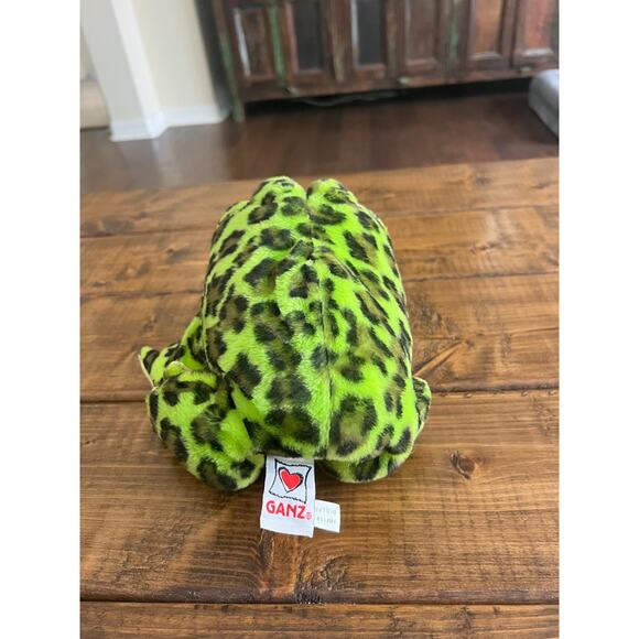 Ganz Webkinz 10” Plush Frog BullFrog Green Black Spots Stuffed Animal NO CODE - Picture 12 of 12